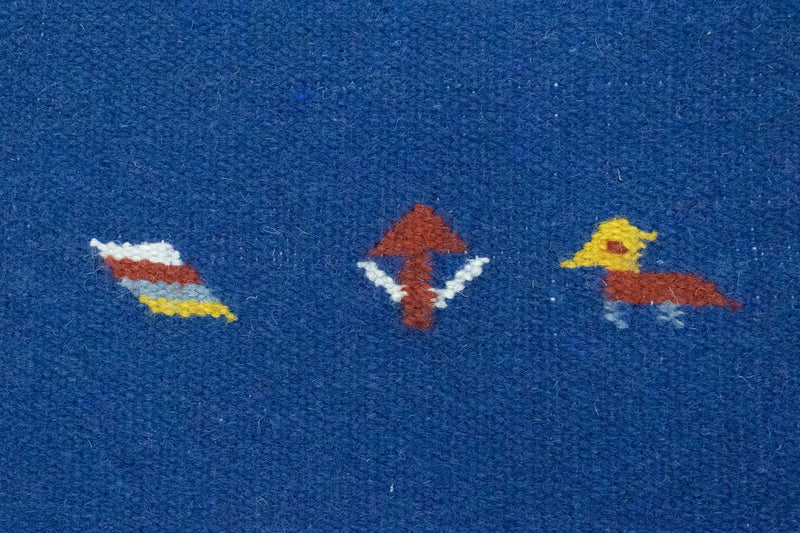 Tappeto Kelim - Tendenza - 180 x 120 cm - blu