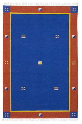 Tappeto Kelim - Tendenza - 180 x 120 cm - blu