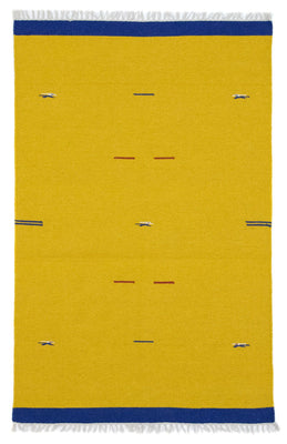 Tappeto Kelim - Tendenza - 180 x 120 cm - giallo