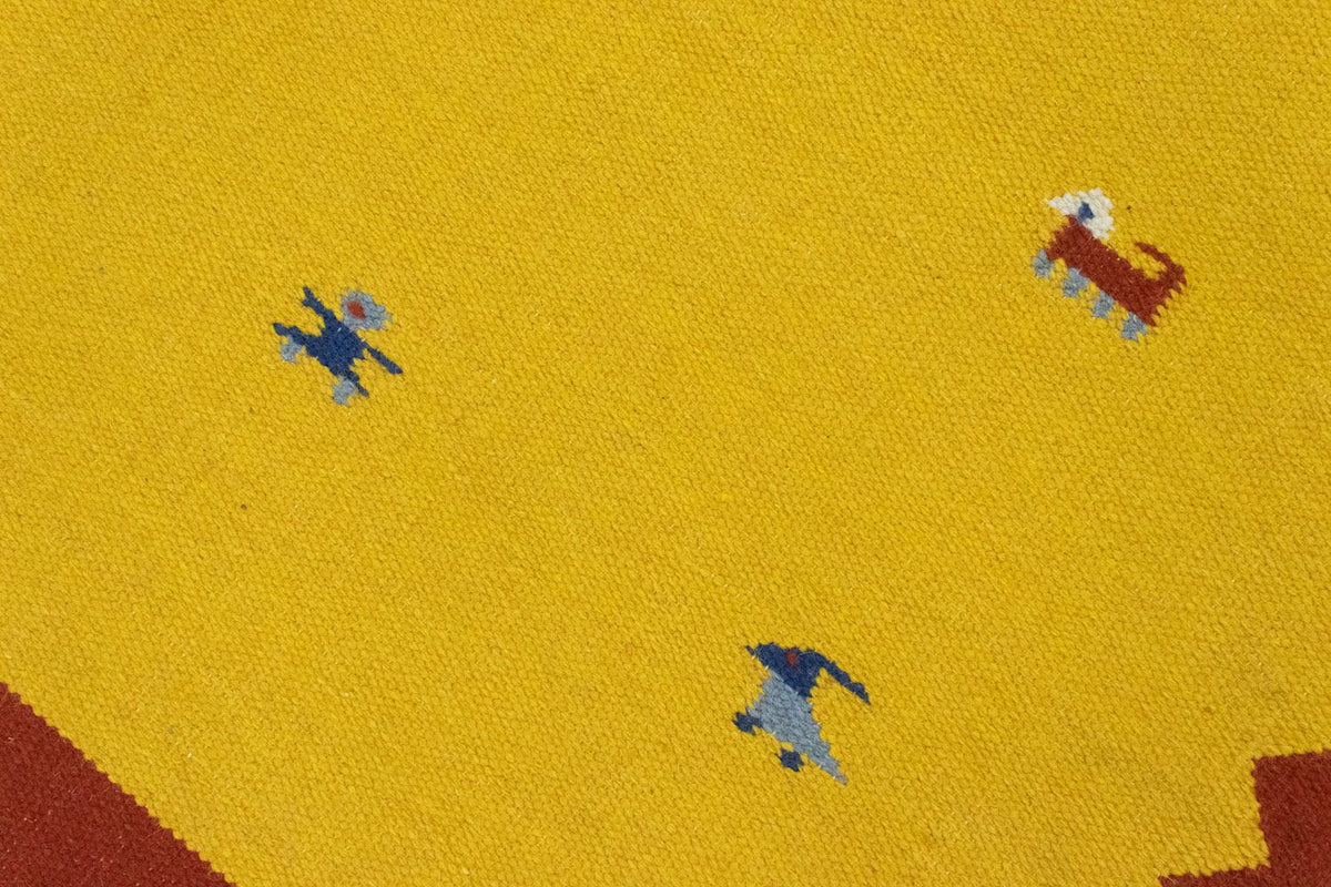 Tappeto Kelim - Tendenza - 180 x 120 cm - giallo