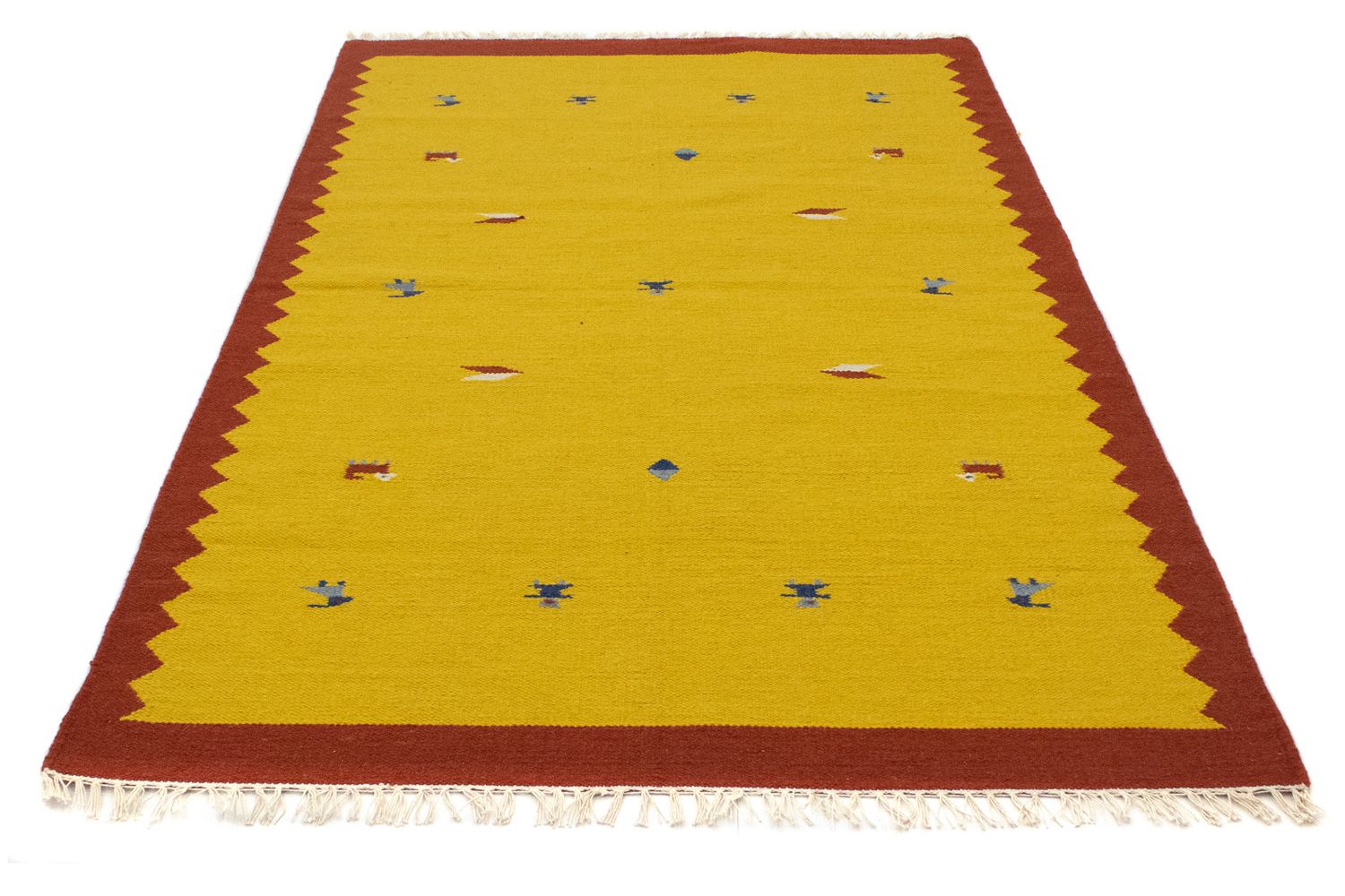 Tappeto Kelim - Tendenza - 180 x 120 cm - giallo