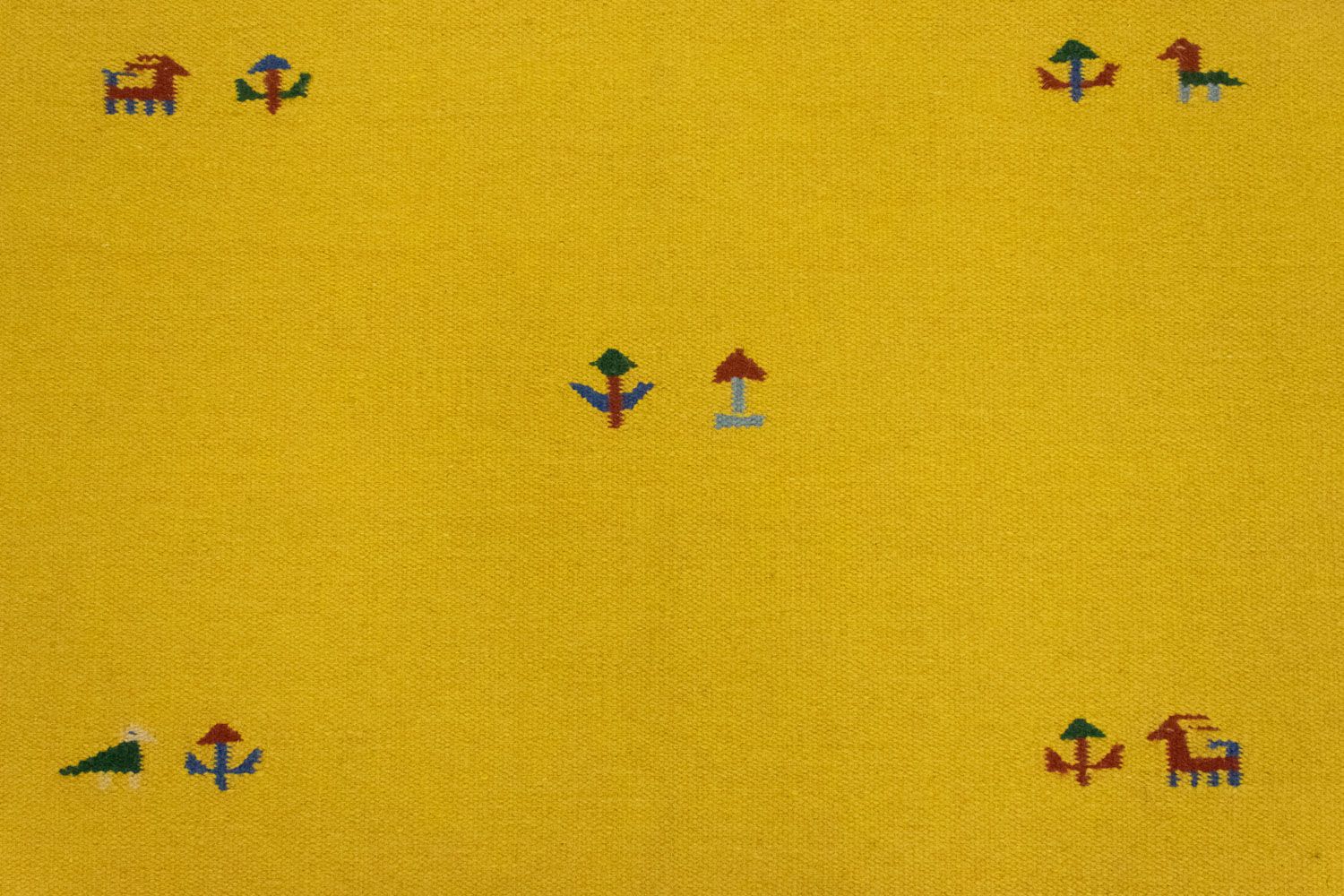 Tappeto Kelim - Tendenza - 180 x 120 cm - giallo