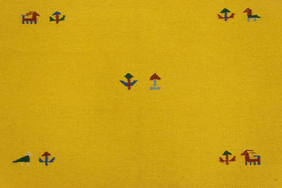Tappeto Kelim - Tendenza - 180 x 120 cm - giallo