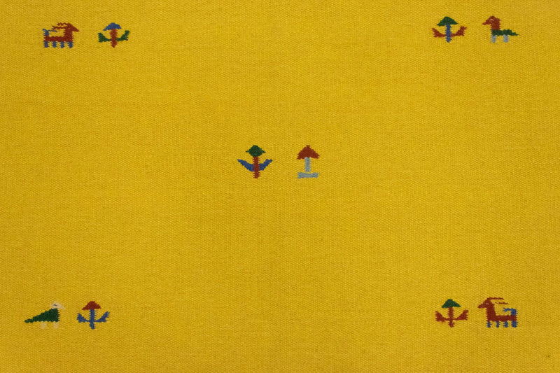 Tappeto Kelim - Tendenza - 180 x 120 cm - giallo