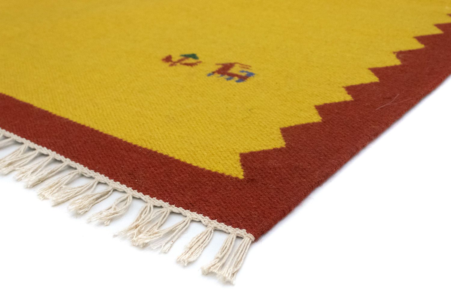 Tappeto Kelim - Tendenza - 180 x 120 cm - giallo
