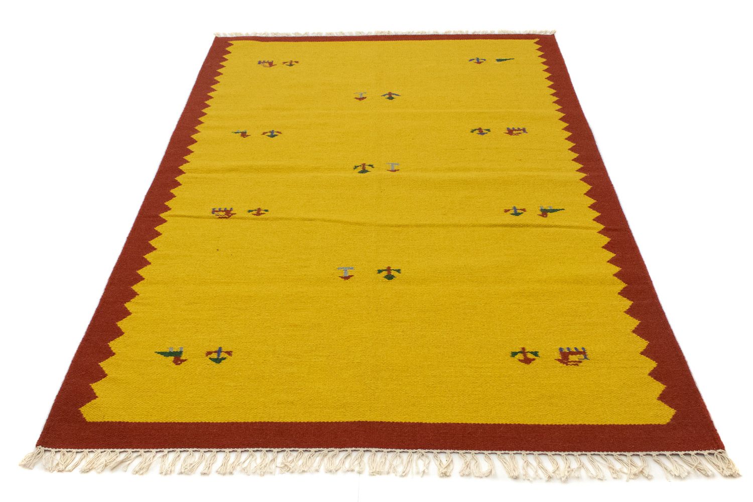Tappeto Kelim - Tendenza - 180 x 120 cm - giallo