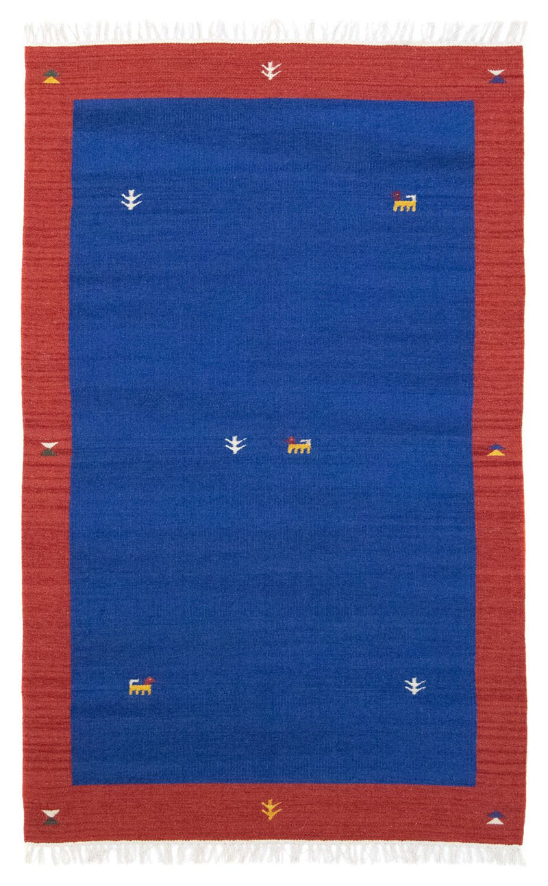 Tappeto Kelim - Tendenza - 180 x 120 cm - blu