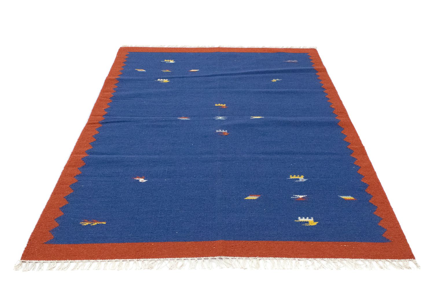 Tappeto Kelim - Tendenza - 180 x 120 cm - blu