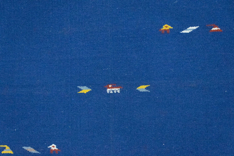Tappeto Kelim - Tendenza - 180 x 120 cm - blu