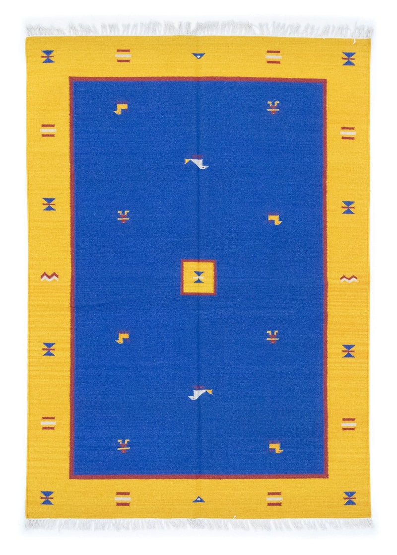 Tappeto Kelim - Tendenza - 200 x 140 cm - blu