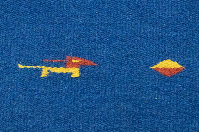 Tappeto Kelim - Tendenza - 200 x 140 cm - blu