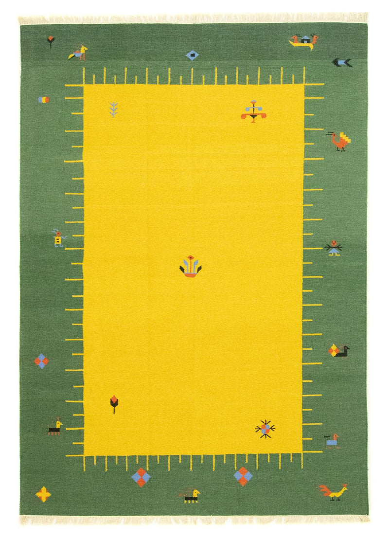 Tappeto Kelim - Tendenza - 300 x 200 cm - giallo
