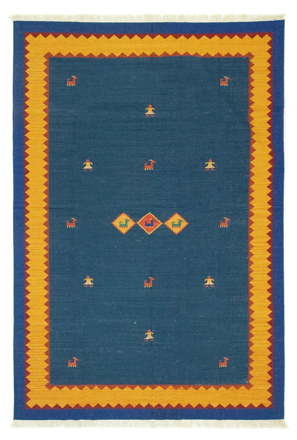 Tappeto Kelim - Tendenza - 300 x 200 cm - blu