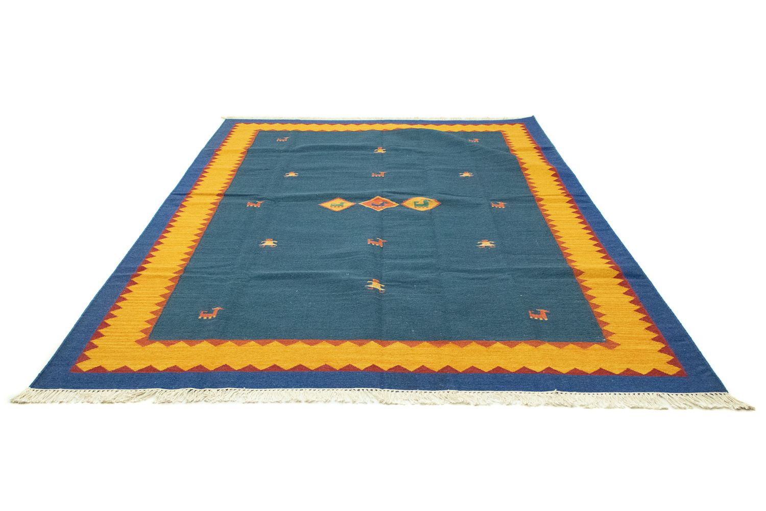 Tappeto Kelim - Tendenza - 300 x 200 cm - blu