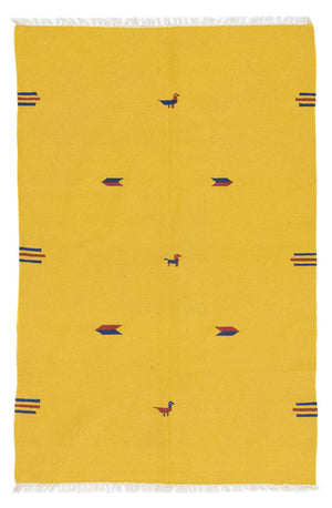 Tappeto Kelim - Tendenza - 200 x 140 cm - giallo