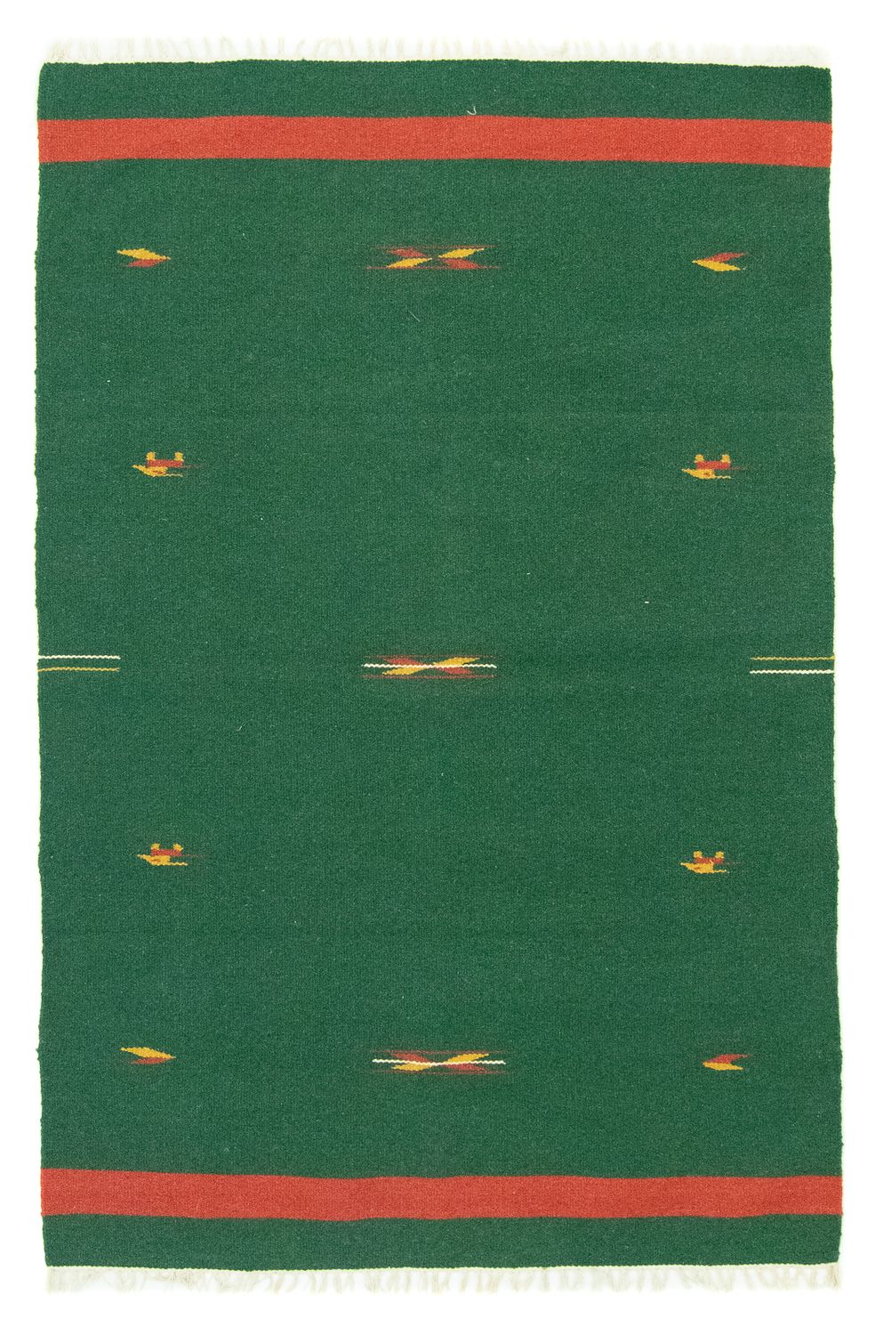 Tappeto Kelim - Tendenza - 180 x 120 cm - verde scuro