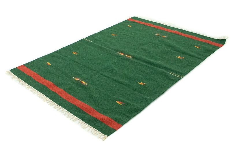 Tappeto Kelim - Tendenza - 180 x 120 cm - verde scuro