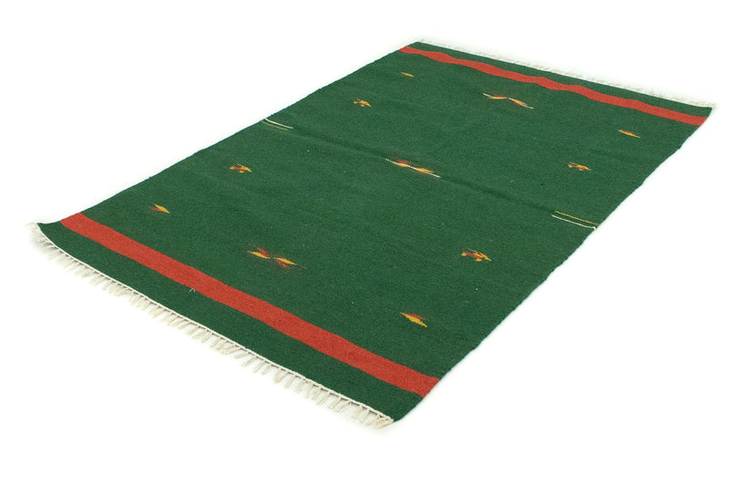 Tappeto Kelim - Tendenza - 180 x 120 cm - verde scuro