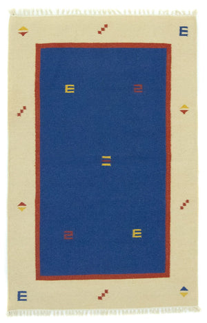 Tappeto Kelim - Tendenza - 180 x 120 cm - blu
