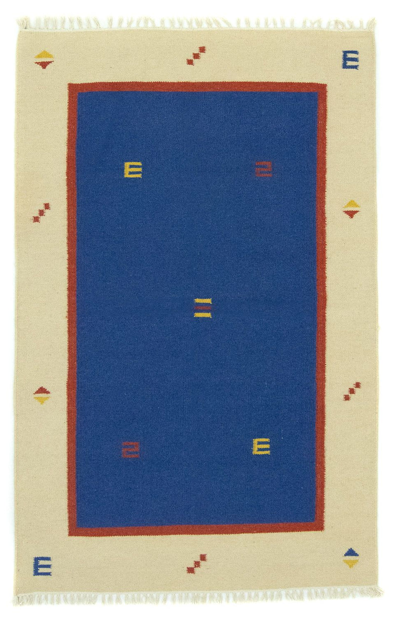 Tappeto Kelim - Tendenza - 180 x 120 cm - blu