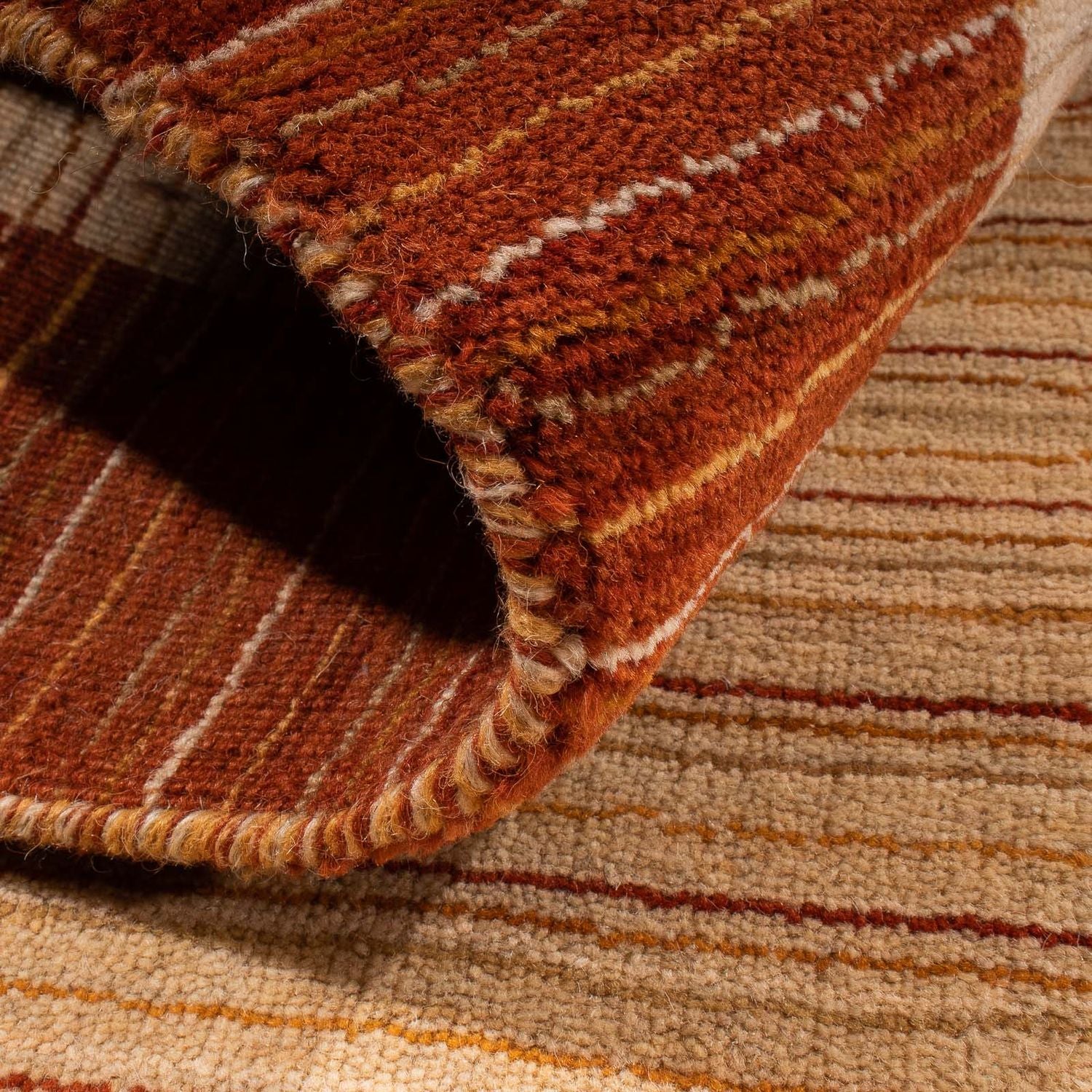 Tappeto Gabbeh - Loribaft Softy - 132 x 72 cm - beige