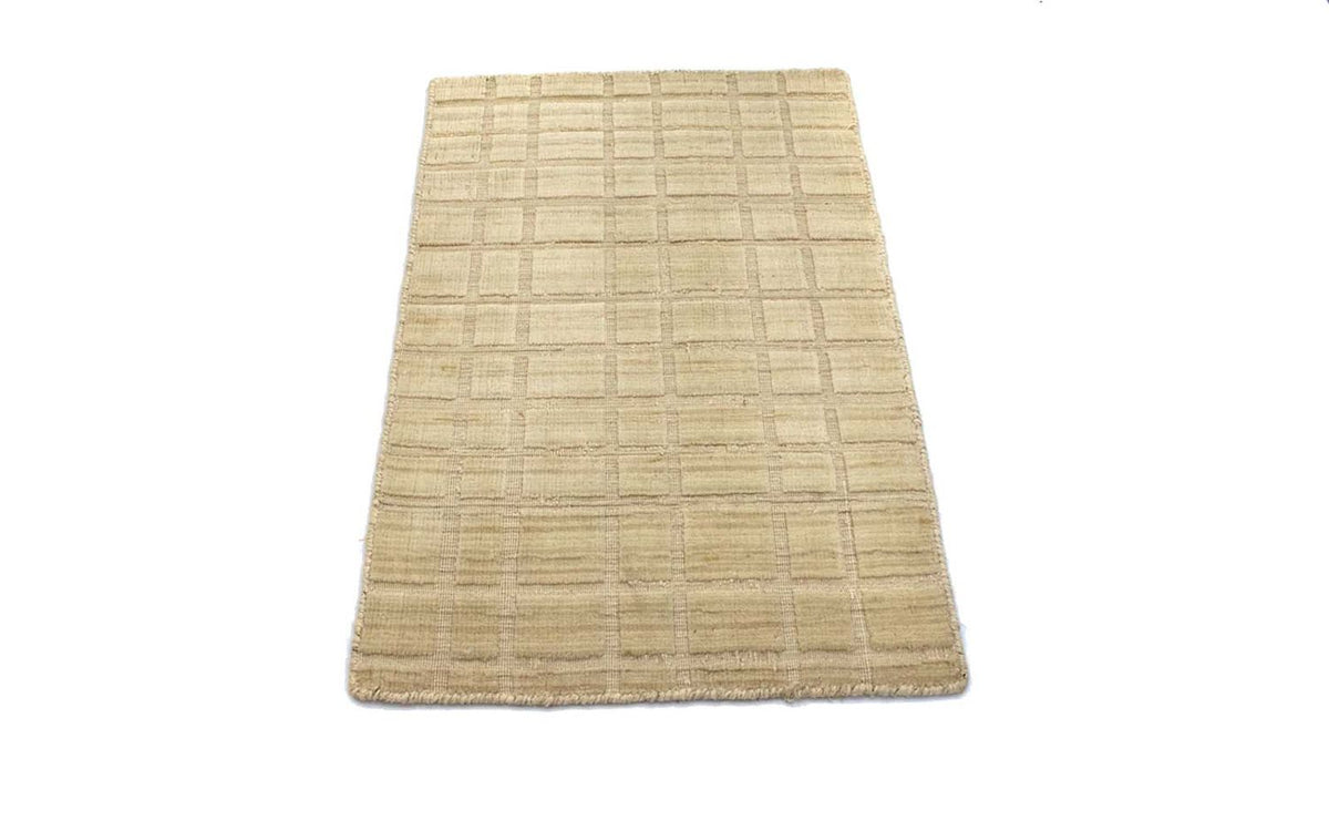 Tappeto di lana - 89 x 55 cm - beige