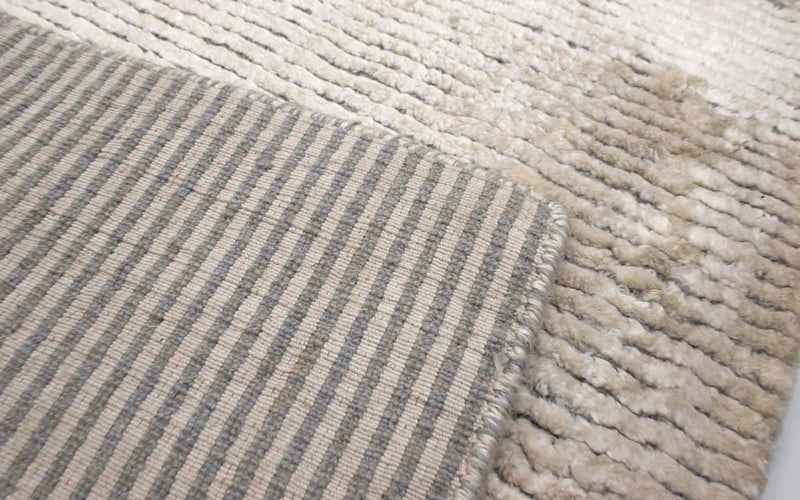 Tappeto in viscosa - 95 x 65 cm - beige