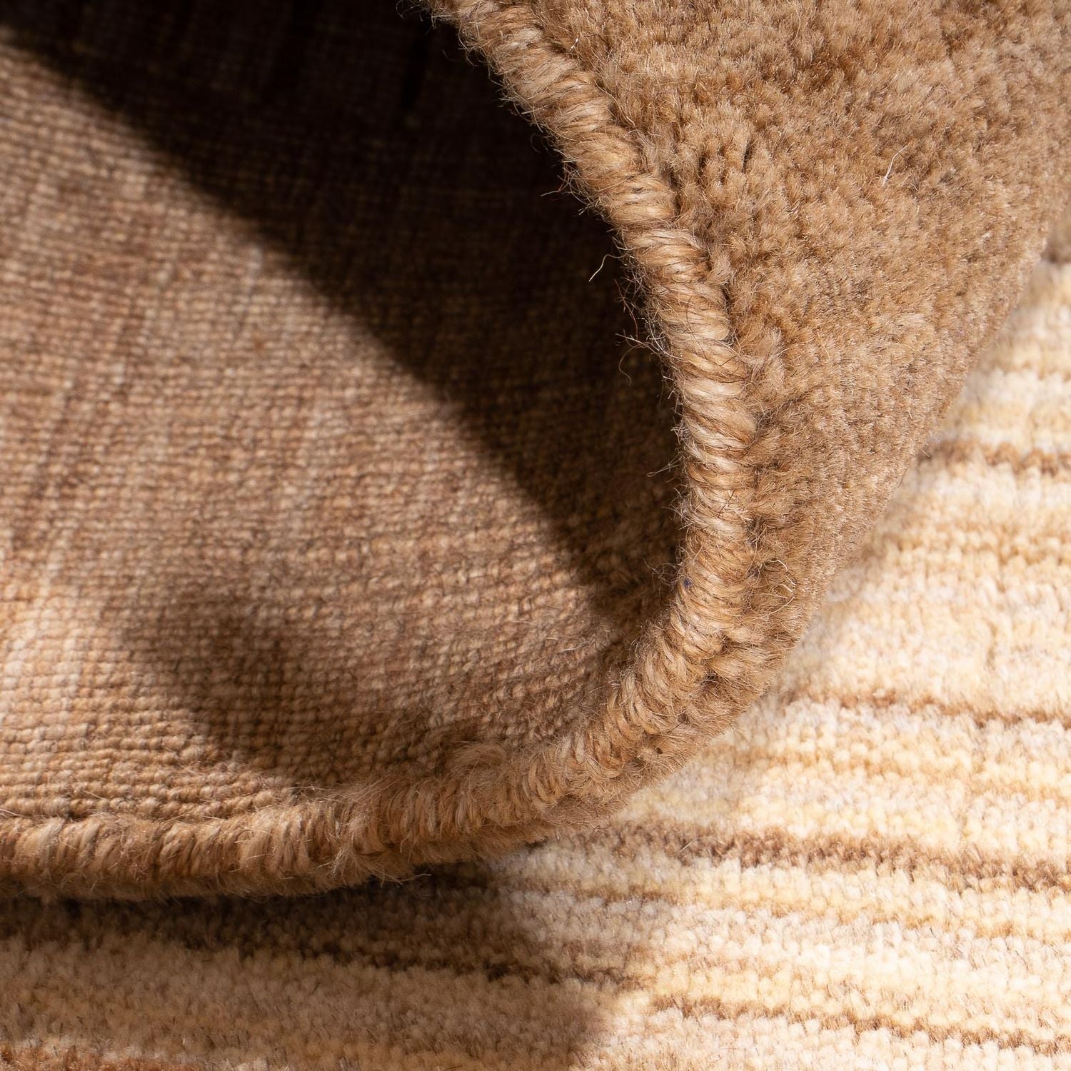 Tappeto Gabbeh - Loribaft Softy - 117 x 91 cm - marrone chiaro