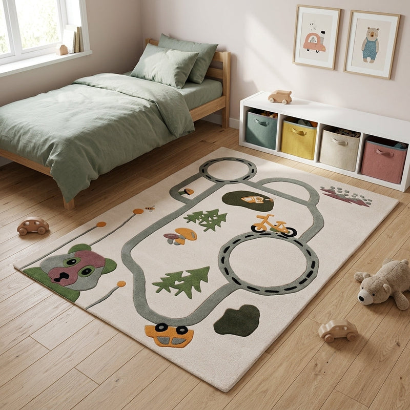 Strada Giochi Villaggio Tappeto per Bambini