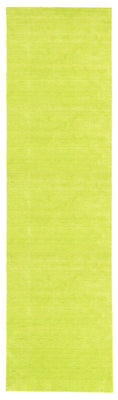 Tappeto corsia Tappeto Gabbeh - Indus - 400 x 80 cm - verde lime