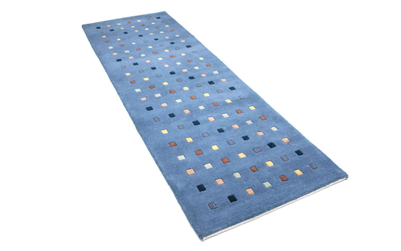 Tappeto Nepal - 140 x 70 cm - blu chiaro