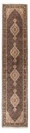 Tappeto corsia Tappeto orientale - Tabriz - 372 x 81 cm - nero