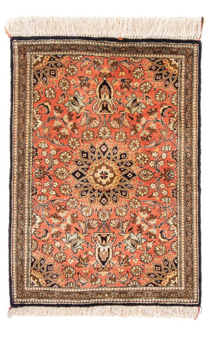 Tappeto di seta - Ghom seta - Premio - 80 x 60 cm - rosso