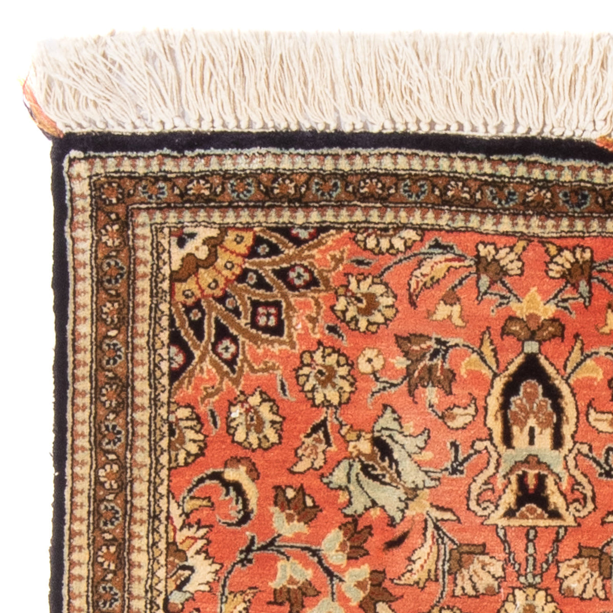 Tappeto di seta - Ghom seta - Premio - 80 x 60 cm - rosso