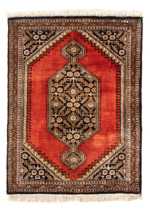 Tappeto di seta - Ghom seta - Premio - 77 x 56 cm - arancione
