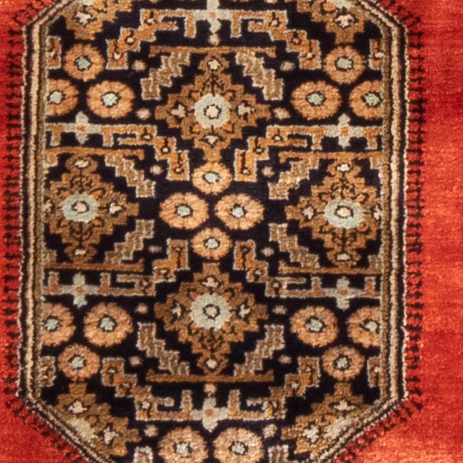 Tappeto di seta - Ghom seta - Premio - 77 x 56 cm - arancione
