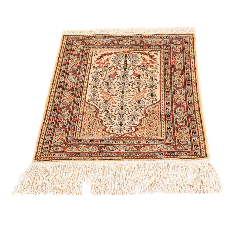 Tappeto orientale - Hereke - 58 x 39 cm - beige