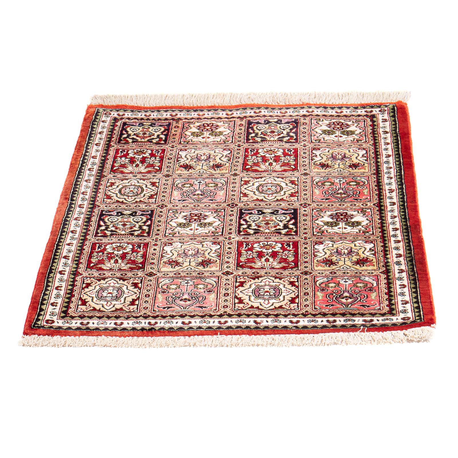 Tappeto di seta - Ghom seta - Premio - 71 x 58 cm - multicolore