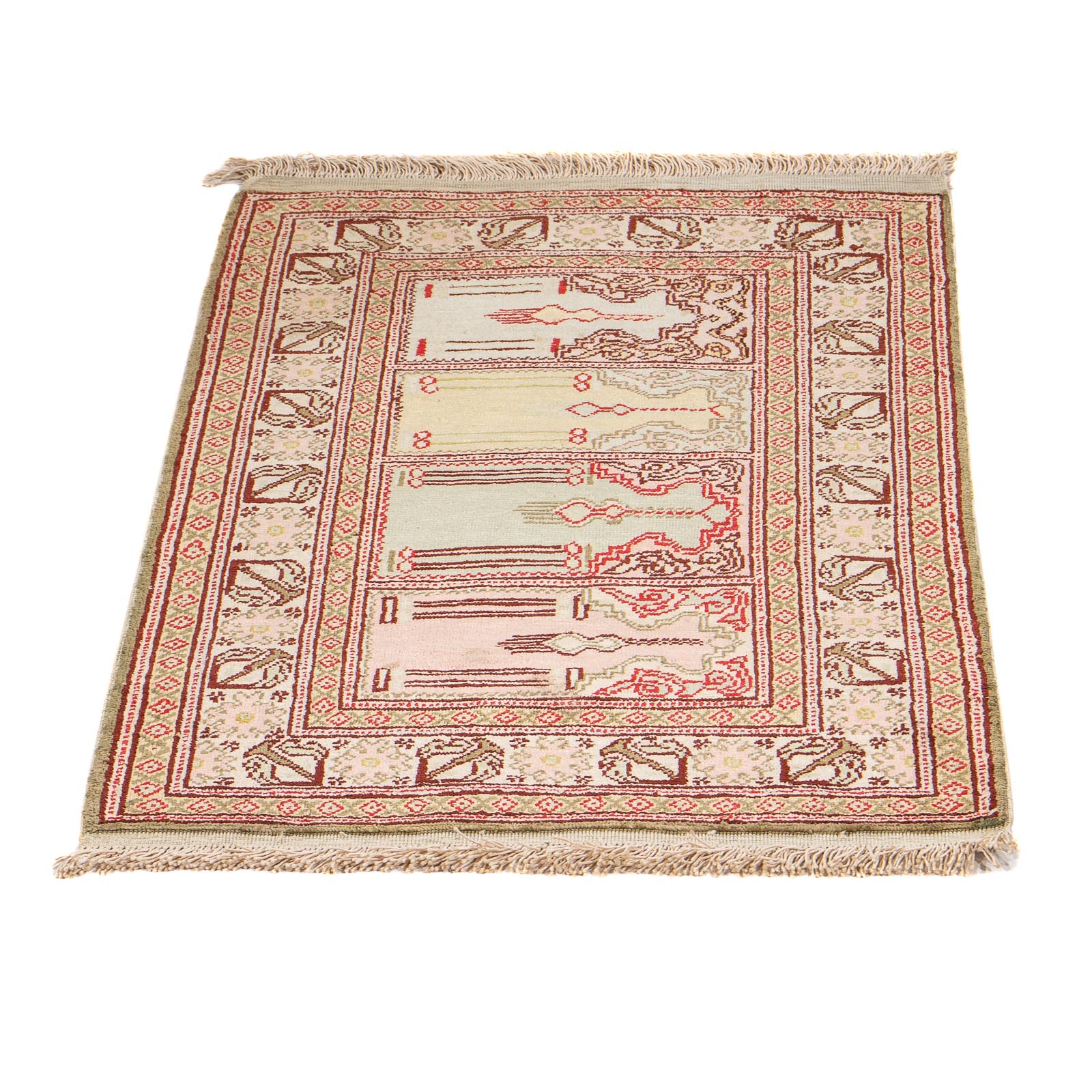 Tappeto orientale - Hereke - 61 x 41 cm - multicolore