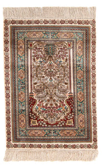 Tappeto orientale - Hereke - 91 x 62 cm - multicolore