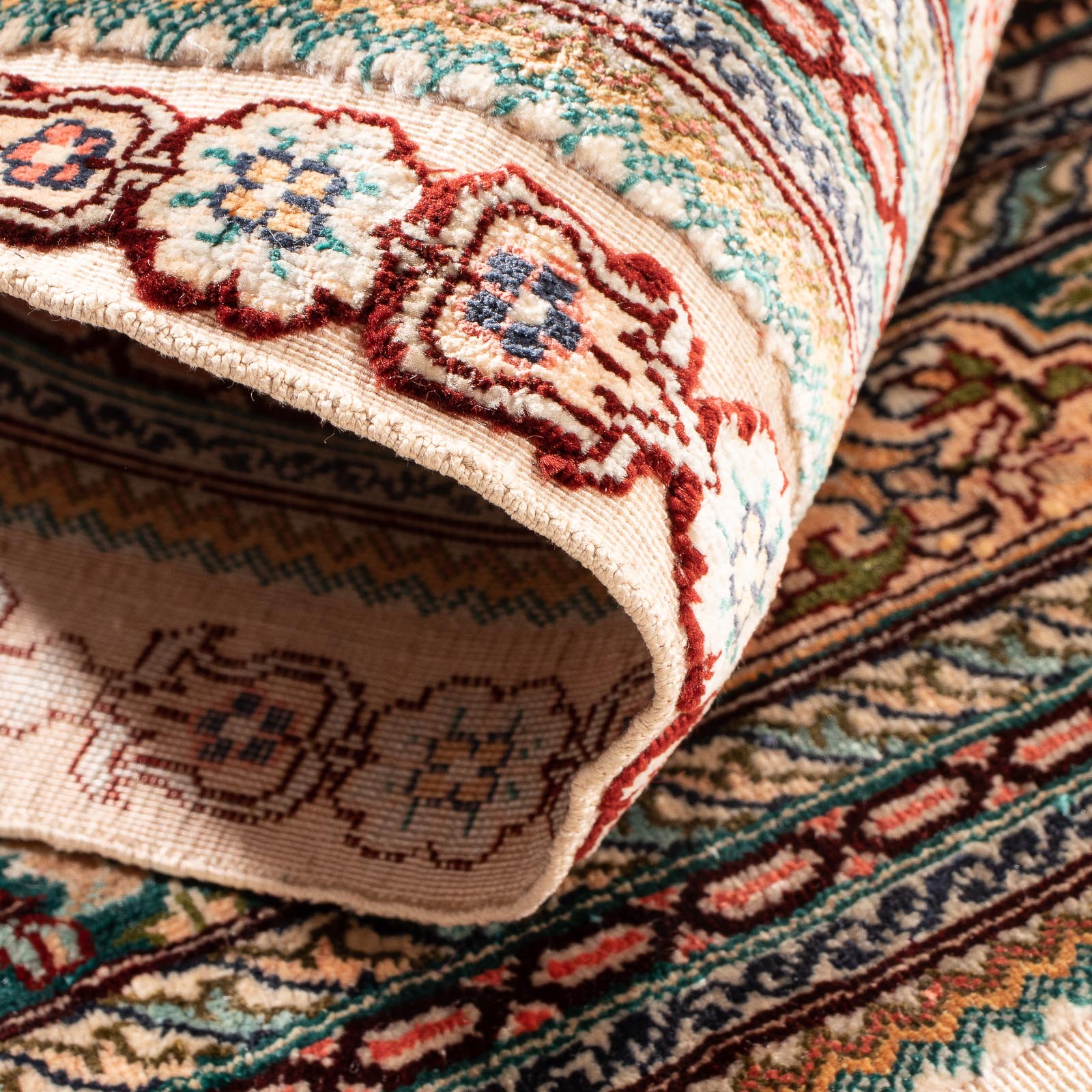 Tappeto orientale - Hereke - 91 x 62 cm - multicolore