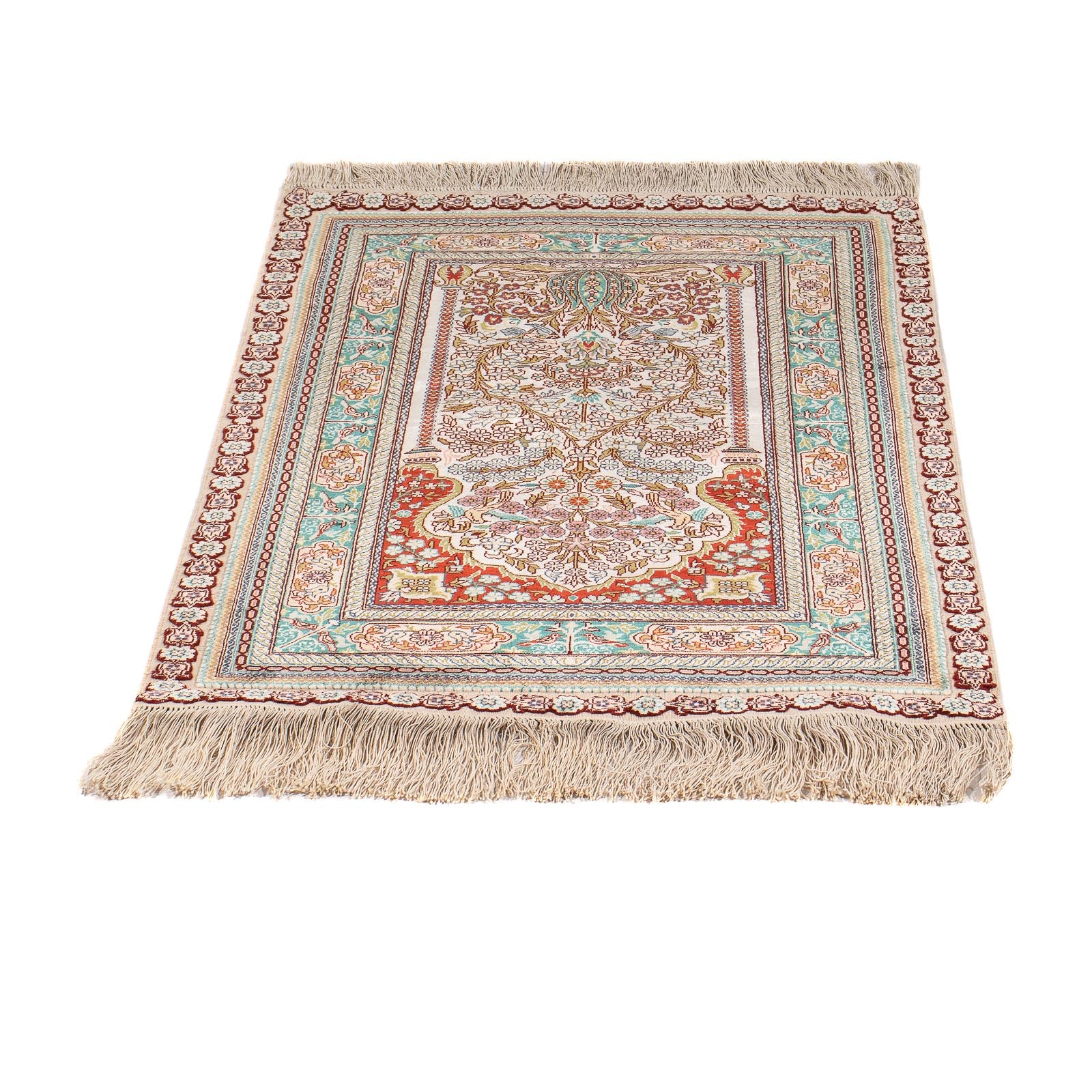 Tappeto orientale - Hereke - 91 x 62 cm - multicolore