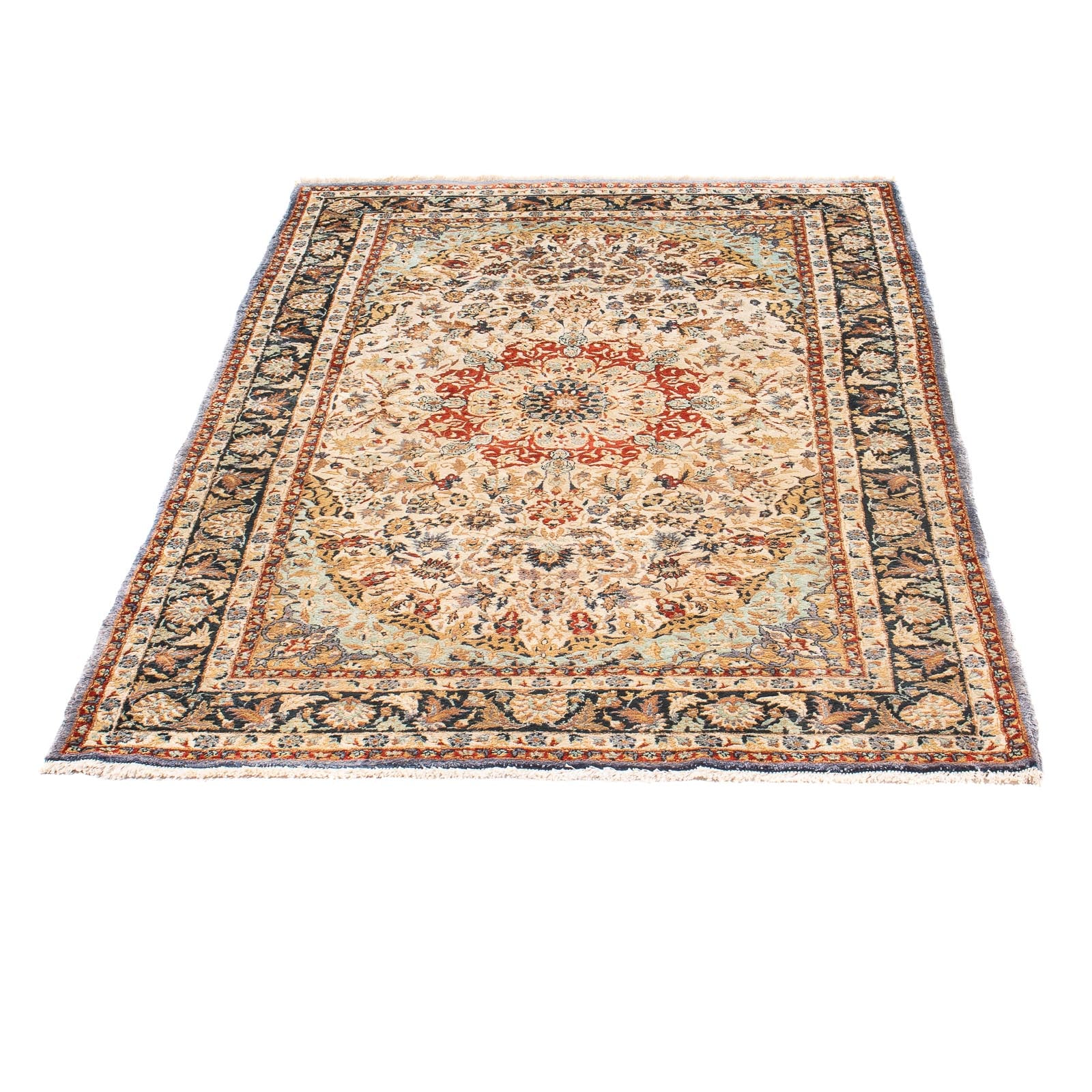 Tappeto di seta - seta cinese - 154 x 94 cm - multicolore