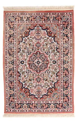 Tappeto di seta - seta cinese - 91 x 63 cm - beige