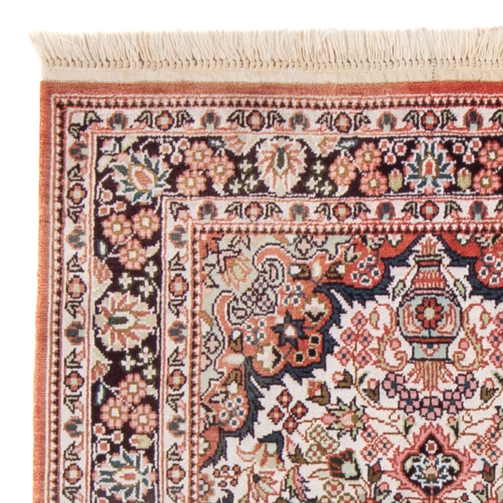 Tappeto di seta - seta cinese - 91 x 63 cm - beige