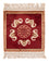 Tappeto cinese quadrato  - 31 x 31 cm - rosso