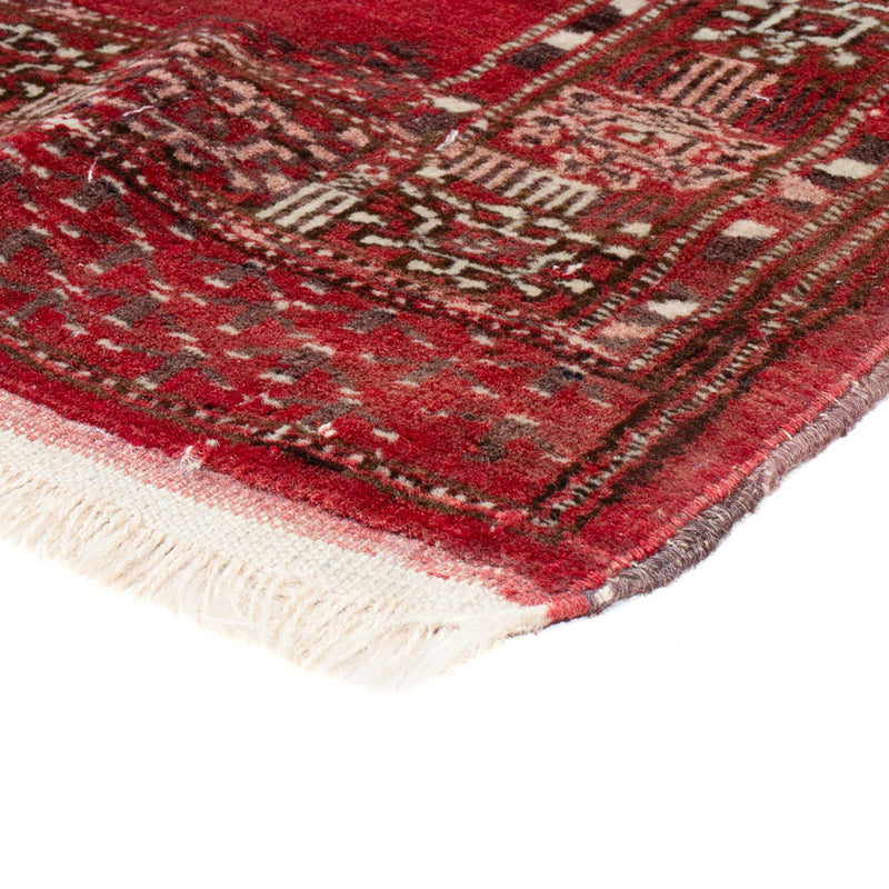Tappeto Turkaman - 121 x 83 cm - rosso scuro