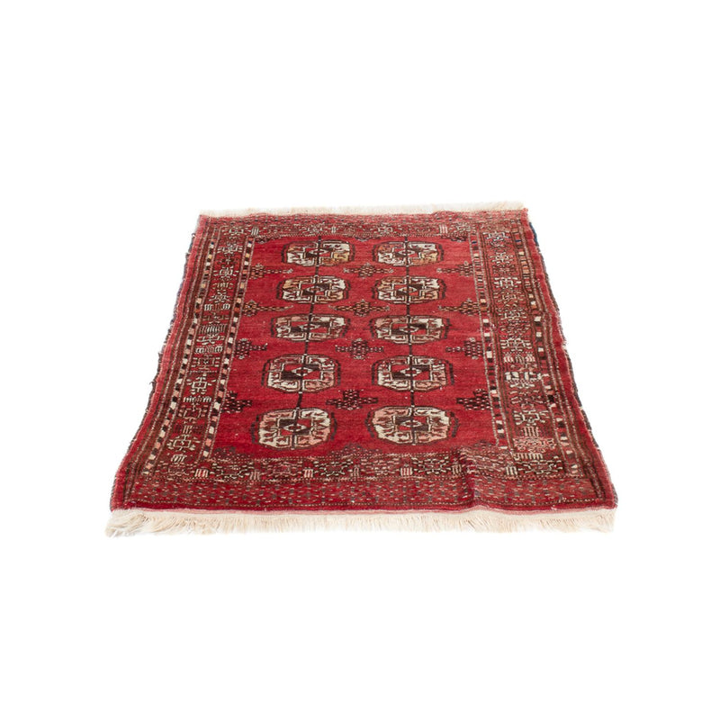 Tappeto Turkaman - 121 x 83 cm - rosso scuro