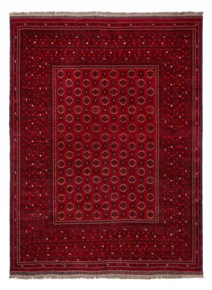 Tappeto afgano - Bukhara - 276 x 200 cm - rosso