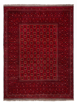Tappeto afgano - Bukhara - 276 x 200 cm - rosso
